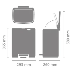 Brabantia Bo Pedaalemmer 12 L - Soft Beige