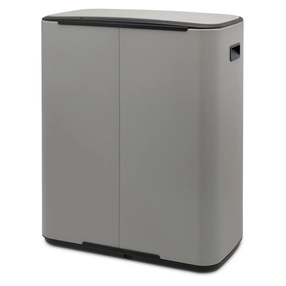 Brabantia Bo Pedaalemmer 2 x 30 L - Mineral Concrete Grey