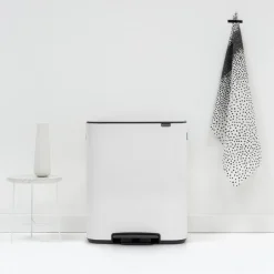 Brabantia Bo Pedaalemmer 2 x 30 L - Wit