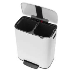 Brabantia Bo Pedaalemmer 2 x 30 L - Wit