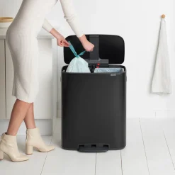 Brabantia Bo Pedaalemmer 2 x 30 L - Zwart