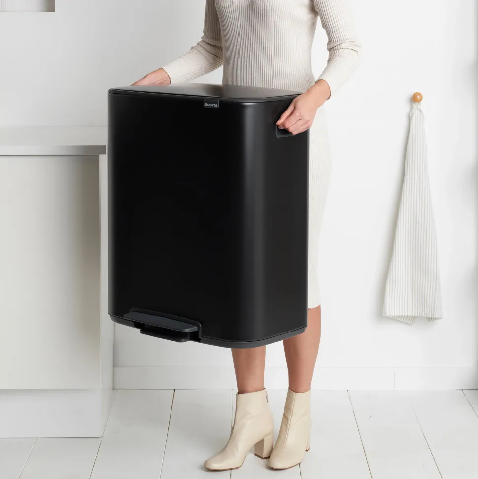 Brabantia Bo Pedaalemmer 2 x 30 L - Zwart