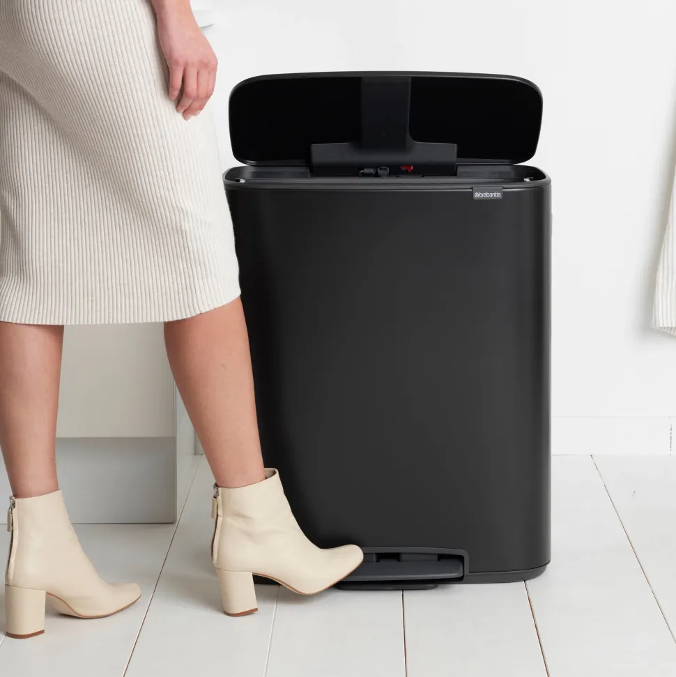 Brabantia Bo Pedaalemmer 2 x 30 L - Zwart