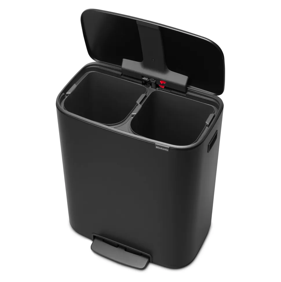 Brabantia Bo Pedaalemmer 2 x 30 L - Zwart