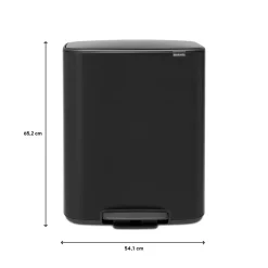 Brabantia Bo Pedaalemmer 2 x 30 L - Zwart