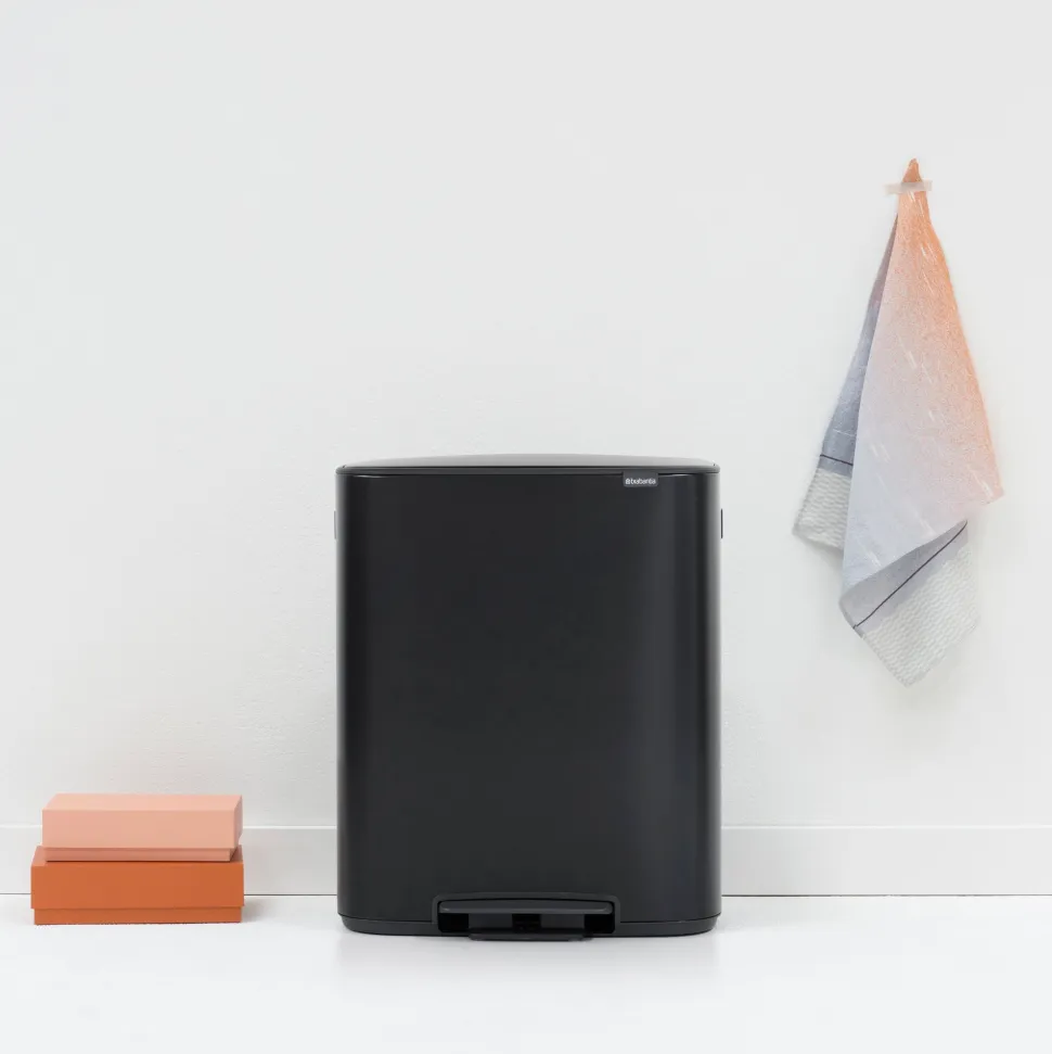 Brabantia Bo Pedaalemmer 2 x 30 L - Zwart