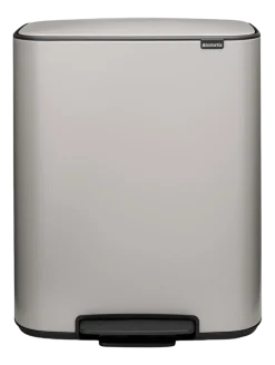 Brabantia Bo Prullenbak Soft Grey 60 liter