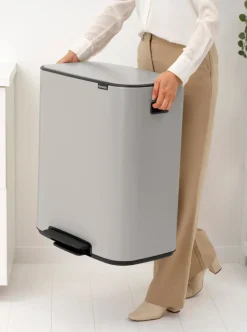 Brabantia Bo Prullenbak Soft Grey 60 liter