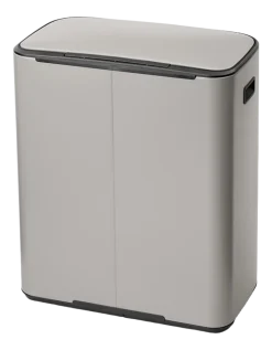 Brabantia Bo Prullenbak 2 x 30 liter Soft Grey