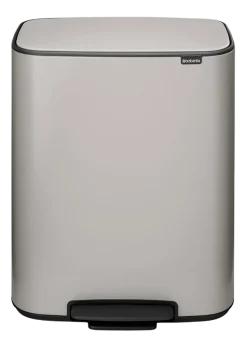 Brabantia Bo Prullenbak 2 x 30 liter Soft Grey