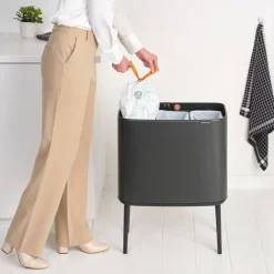 Brabantia Bo Touch Bin Afvalemmer 3 x 11 Liter - Confident Grey Best