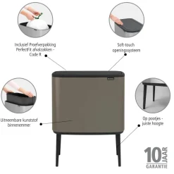 Brabantia Bo Touch Bin Afvalemmer 36 Liter - 209997