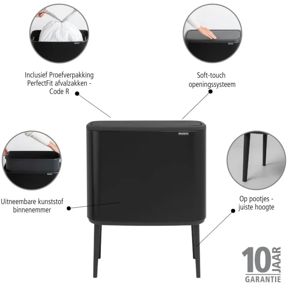 Brabantia Bo Touch Bin Afvalemmer 36 Liter - 209998