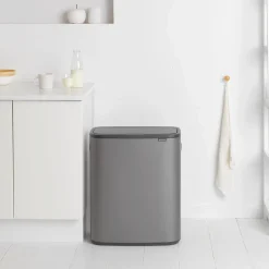 Brabantia Bo Touch Bin Afvalemmer 2 x 30 L - Platinum