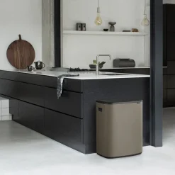 Brabantia Bo Touch Bin Afvalemmer 2 x 30 L - Platinum