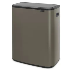 Brabantia Bo Touch Bin Afvalemmer 2 x 30 L - Platinum