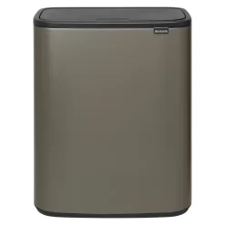 Brabantia Bo Touch Bin Afvalemmer 2 x 30 L - Platinum