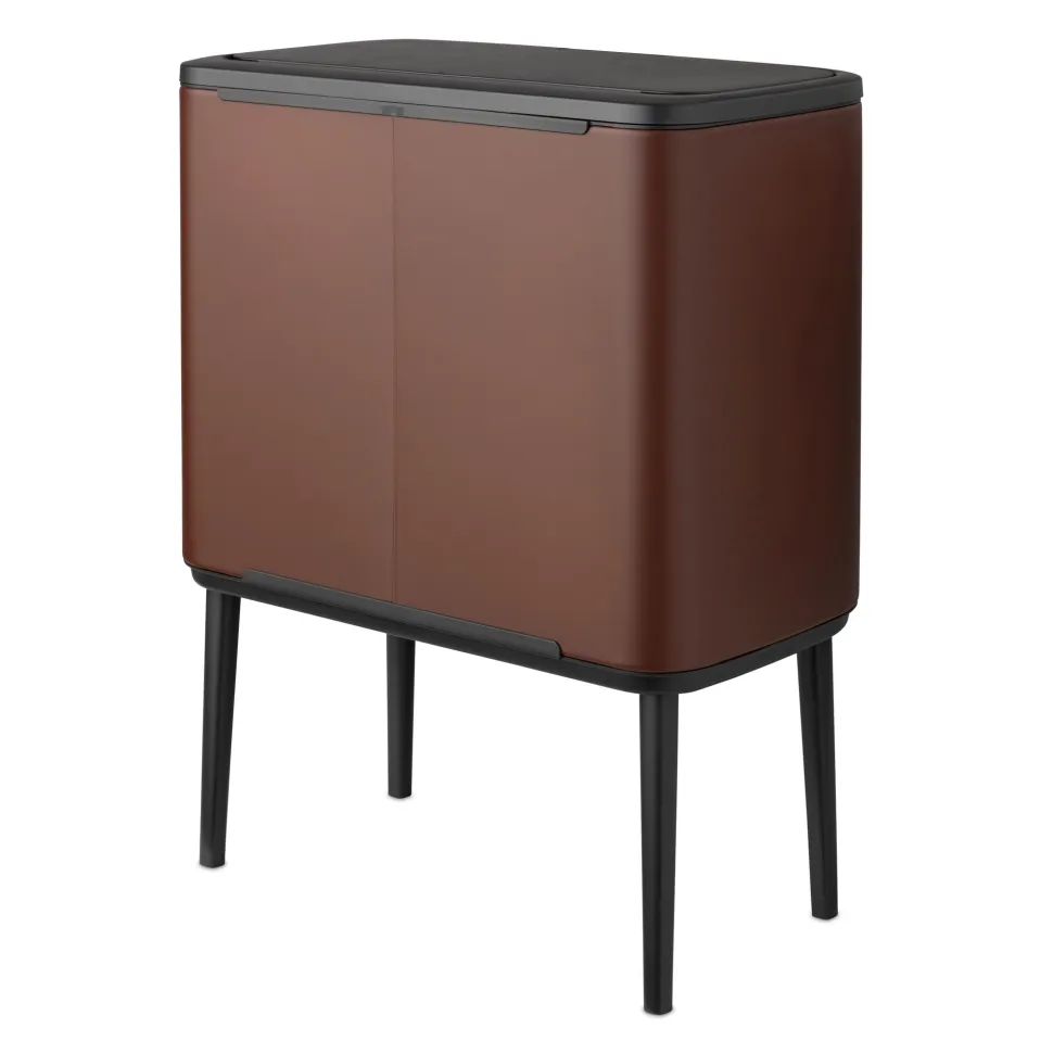 Brabantia Bo Touch Bin Afvalemmer 11 + 23 L - Mineral Cosy Brown