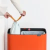 Brabantia Bo Touch Bin Afvalemmer 34 Liter (11+23 Liter) - Orange