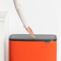 Brabantia Bo Touch Bin Afvalemmer 34 Liter (11+23 Liter) - Orange