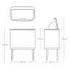 Brabantia Bo Touch Bin Afvalemmer 11 + 23 L - Pine Green