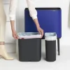 Brabantia Bo Touch Bin Afvalemmer 34 Liter (11 + 23 Liter) - Mineral Powerful Blue Outlet