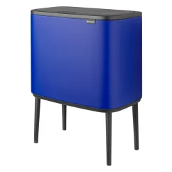 Brabantia Bo Touch Bin Afvalemmer 34 Liter (11 + 23 Liter) - Mineral Powerful Blue Outlet