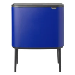 Brabantia Bo Touch Bin Afvalemmer 34 Liter (11 + 23 Liter) - Mineral Powerful Blue Outlet