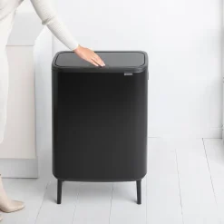 Brabantia Bo Touch Bin Hi Afvalemmer 2 x 30 L - Zwart