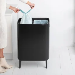 Brabantia Bo Touch Bin Hi Afvalemmer 2 x 30 L - Zwart
