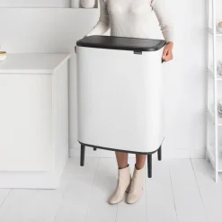 Brabantia Bo Touch Bin Hi Afvalemmer 2 x 30 L - Wit Outlet
