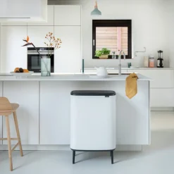 Brabantia Bo Touch Bin Hi Afvalemmer 2 x 30 L - Wit Outlet