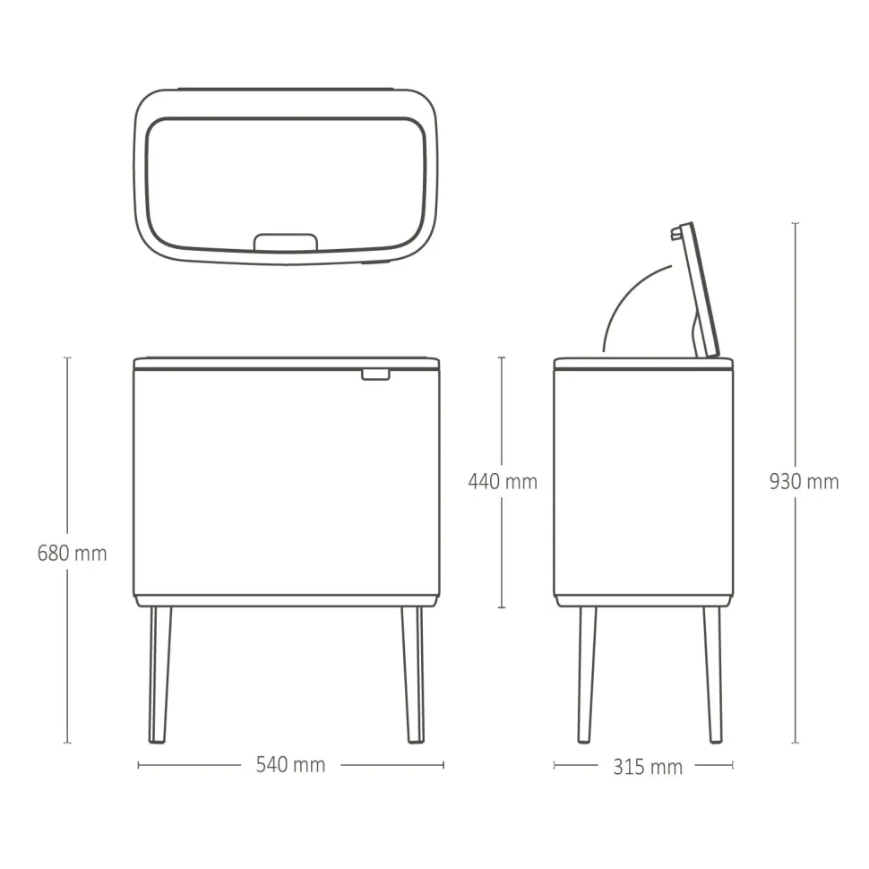 Brabantia Bo Touch Bin 36 Liter