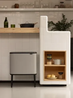 Brabantia Bo Touch Bin Prullenbak Soft Grey 3 x 11 liter