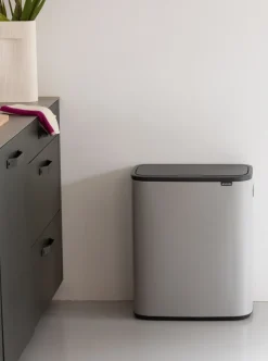 Brabantia Bo Touch Bin Prullenbak Soft Grey 60 liter