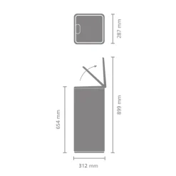 Brabantia Bo Touch Bin Prullenbak 30 L - Soft Beige