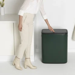 Brabantia Bo Touch Bin 2 x 30 L - Pine Green Hot