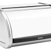Brabantia Broodtrommel Brilliant Steel met Schuifdeksel Medium