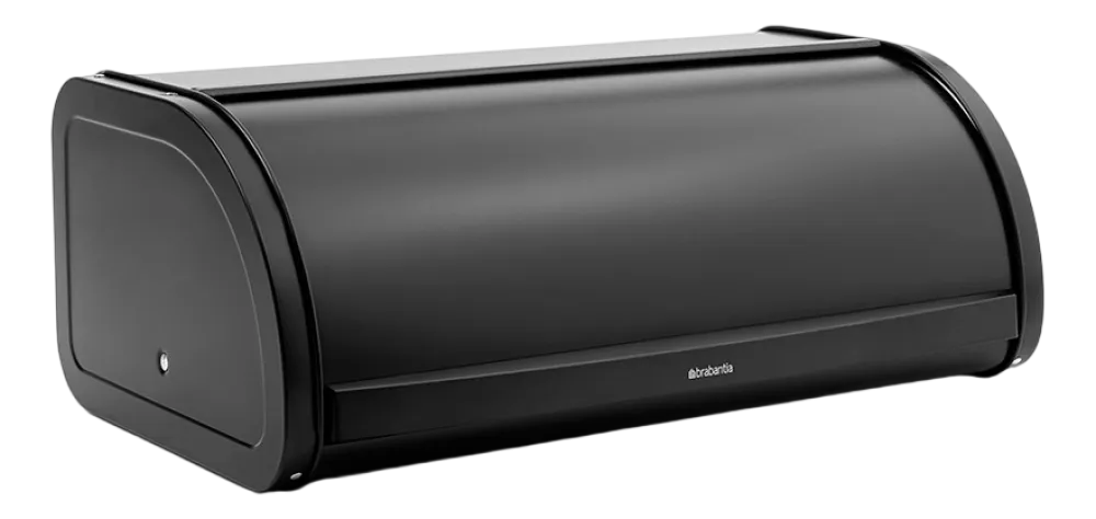 Brabantia Broodtrommel Matt Black met Schuifdeksel Best