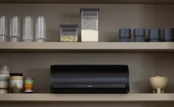 Brabantia Broodtrommel Matt Black met Schuifdeksel Best