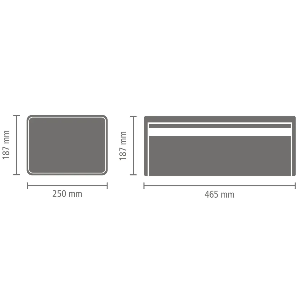 Brabantia Broodtrommel met klepdeksel - 47870