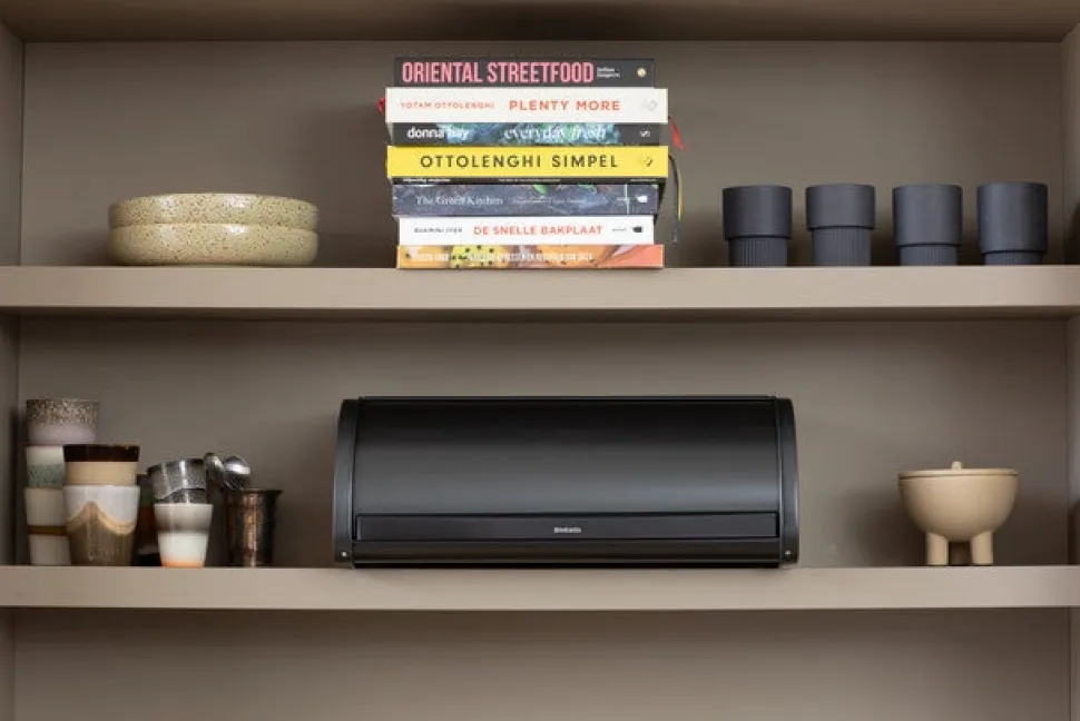 Brabantia Broodtrommel met Schuifdeksel - Confident Grey