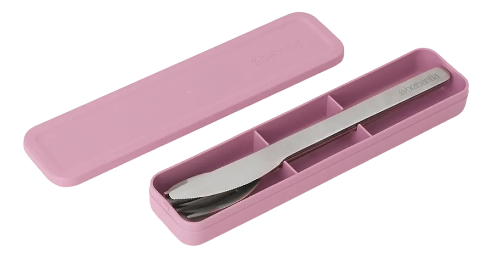 Brabantia Make & Take Bestekset Lilac Pink To Go 3-delig