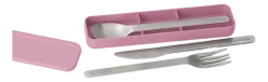 Brabantia Make & Take Bestekset Lilac Pink To Go 3-delig