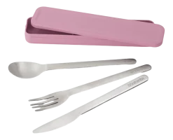 Brabantia Make & Take Bestekset Lilac Pink To Go 3-delig