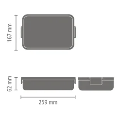 Brabantia Make & Take Lunchbox Large - Kunststof - Dark Grey