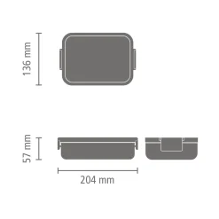 Brabantia Make & Take Lunchbox Medium - Kunststof - Dark Grey Clearance