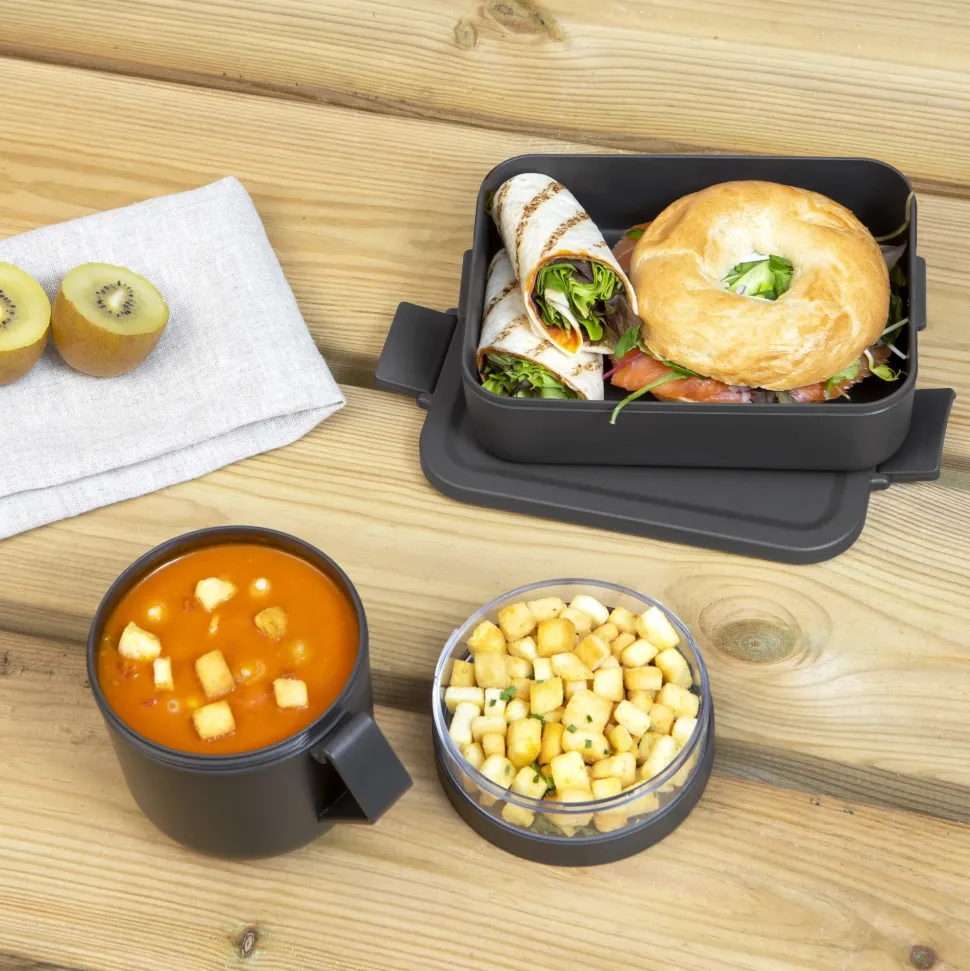 Brabantia Make & Take Lunchset 2-delig - Kunststof - Dark Grey
