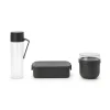Brabantia Make & Take Ontbijt- en Lunchset 3-delig - Kunststof - Dark Grey