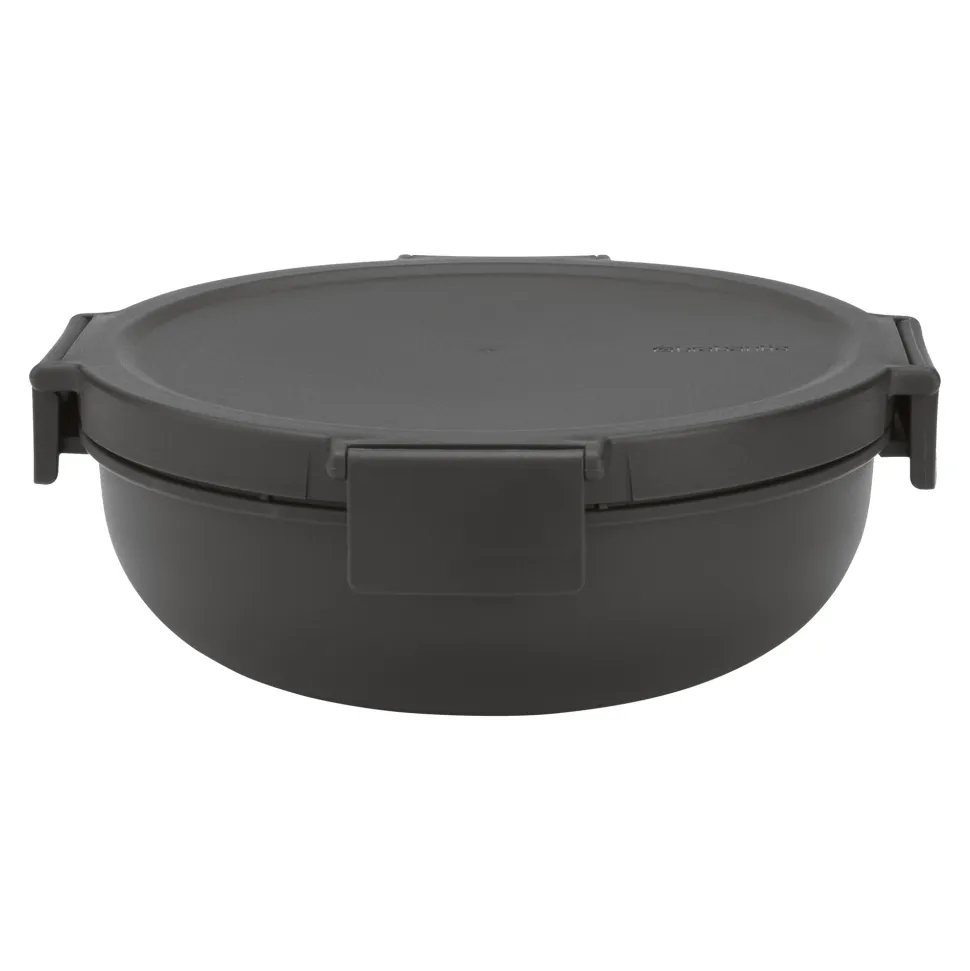 Brabantia Make & Take Salade Lunchbox 1,3 L - Kunststof - Dark Grey